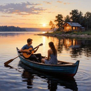 Прогулка на лодке по Волге (инструментал)