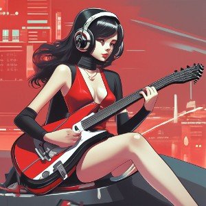 Девушка в красном