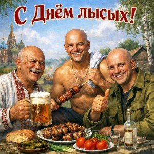 Сегодня день лысых.(15.04.2026 г)