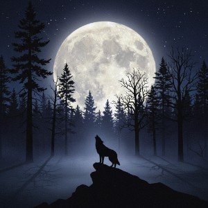 Волк и Луна