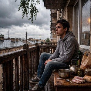 Вечер. Ветви осины