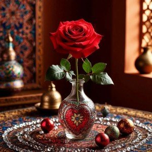 وردة بلاستيكية (стихи @Oceania, перевод на арабский @Золтан)