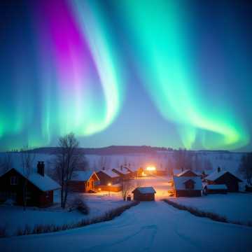 Северное сияние для влюбленных!!!