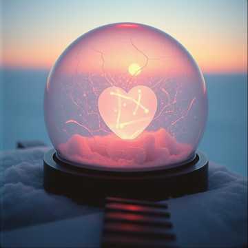 Твоё сердечко — снежинка.