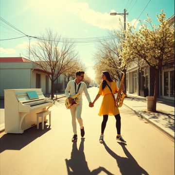 Солнце пляшет в небе польку