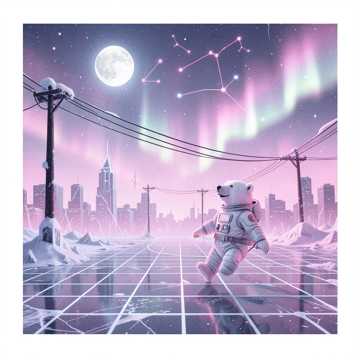 White Bear on the Moon