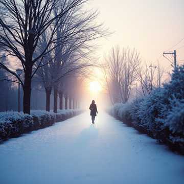 Иду по снежной улице