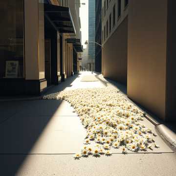 Девчонка цветок