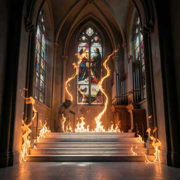 Кто в огонь за мечтой вознесен...     Toccata in Flames