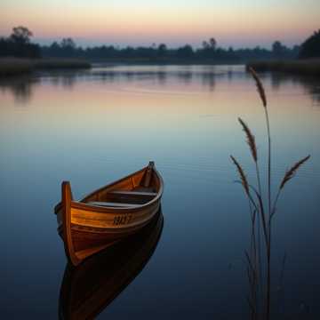 Летний вечер над рекой