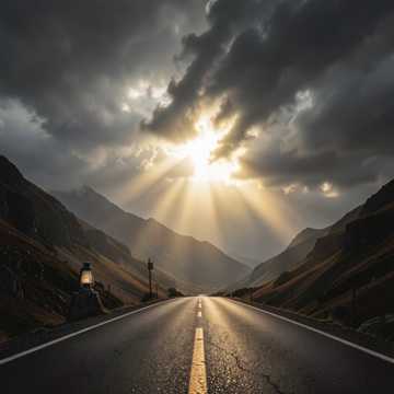 Солнце за тучей