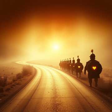 Лентой кружится дорога