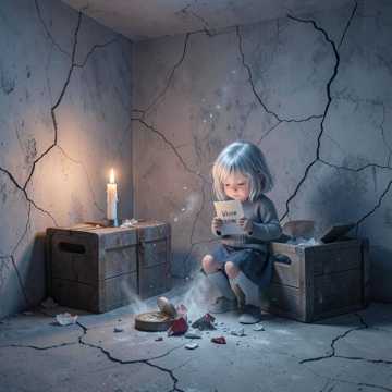 Седой ребёнок.