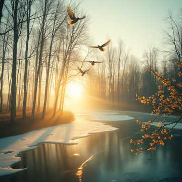 А скоро весенний рассвет