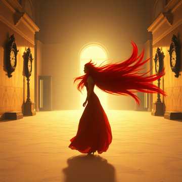 Алые волосы