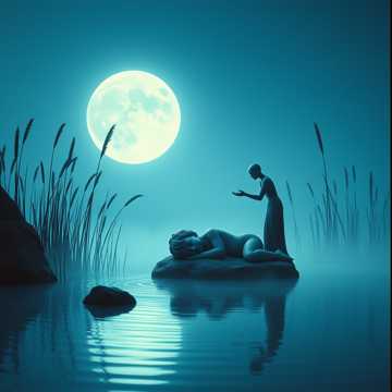 Баю-бай у пруда