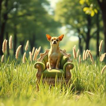 Чихуахуа в парке