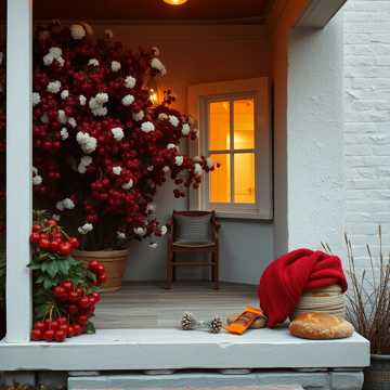 На завалинке у калины