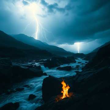 Кипящая река.