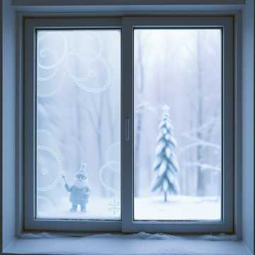 Узоры на окне