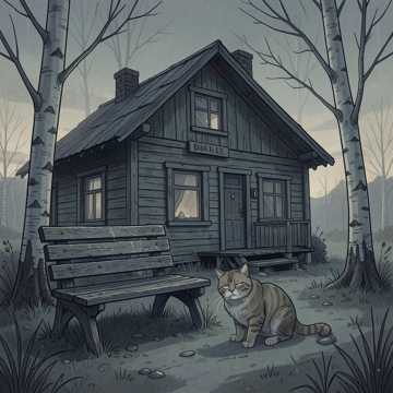 Мать старушка.