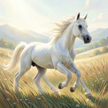 Белая лошадь