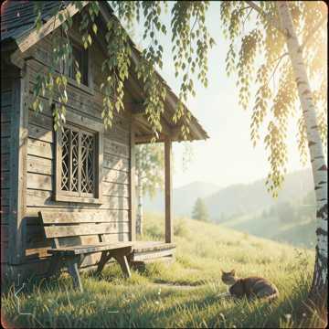 В деревни бы утром проснуться