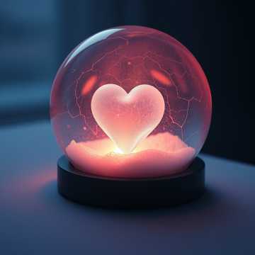 Твоё сердечко — снежинка.