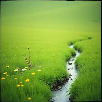 Васильки вперемешку с пшеницей