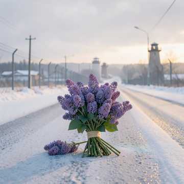 Упал букет...