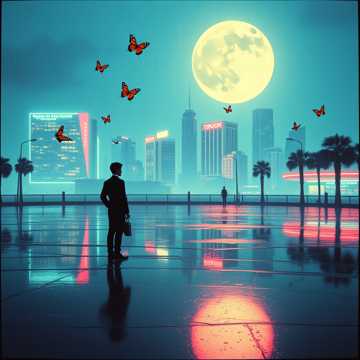 Лунный Свет И Бабочки