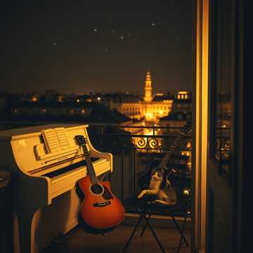 La Guitare et le Piano Blanc