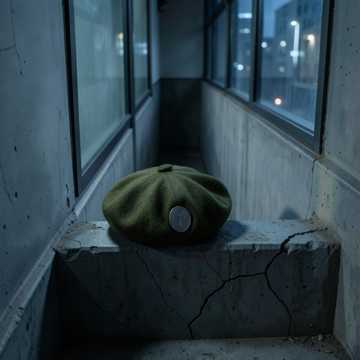 Оливковый берет