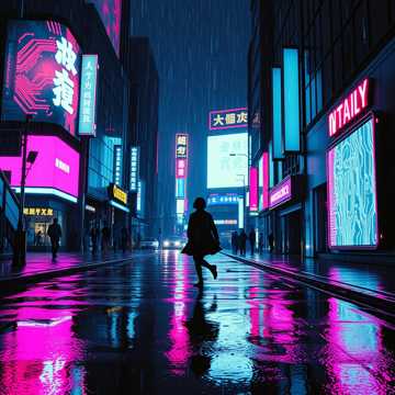 Ночью из неона