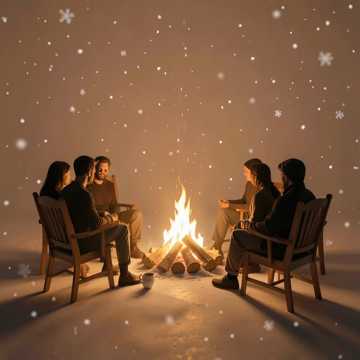 У костра с вами