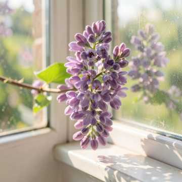 Сирень в окне!