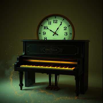 Through time lyrical piano