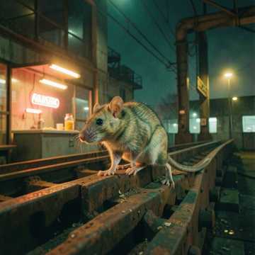 Старая фабричная крыса.