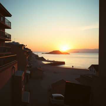 Как разгораются в Поморие небеса!