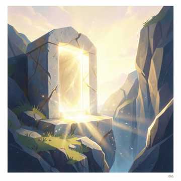 Свет из скалы!