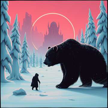 Русский на медведе