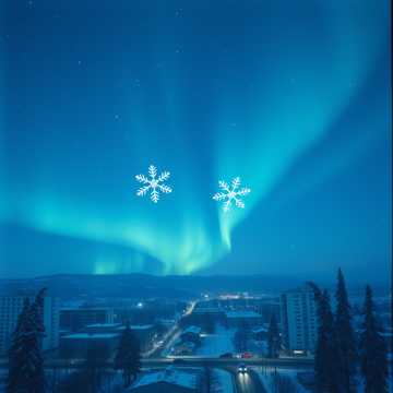 Две снежинки!