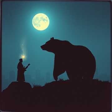 Медведь Ровно в полночь (гранж)