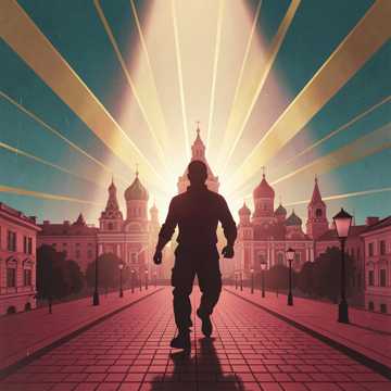 Руслан шагает по Москве