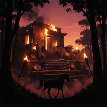 Пылает храм