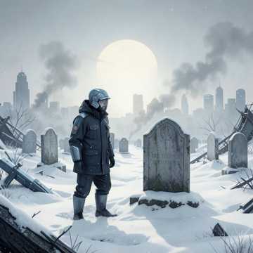 У могилы брата