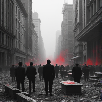 Гробы в кабинетах.