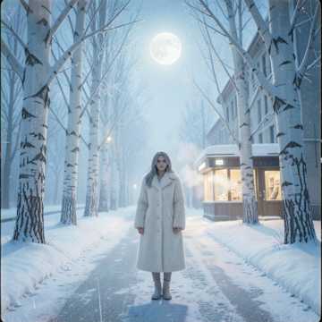 Девочка Белый снег