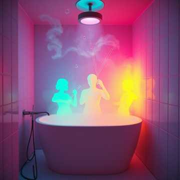 Мочалка на троих