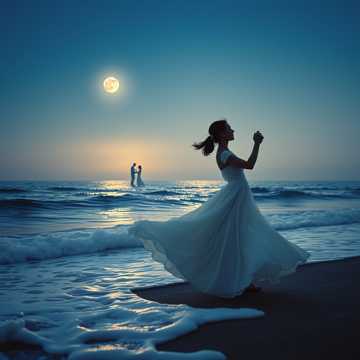 Лунное танго у моря